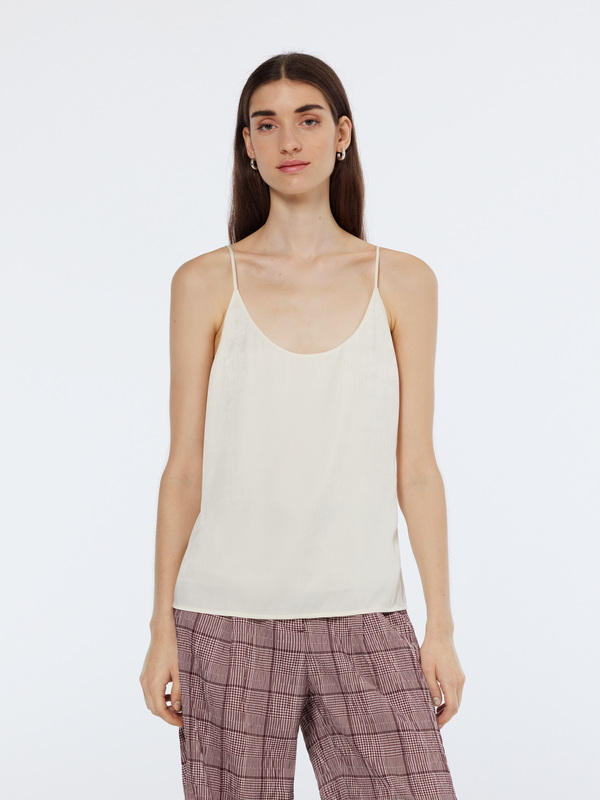 scotch & soda Geweven tanktop van kernjersey