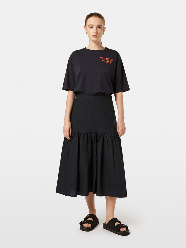 scotch & soda High-Rise Midi Skirt