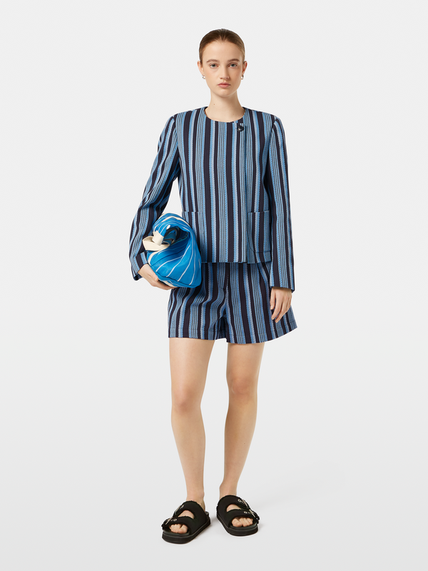 scotch & soda High Rise Stripe Shorts