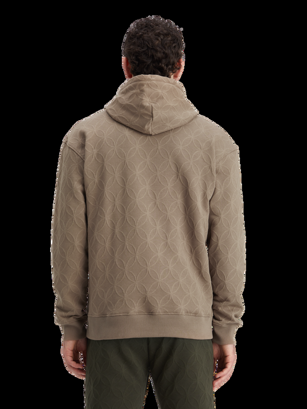 Scotch & Soda Hoodie Van Jacquardstof