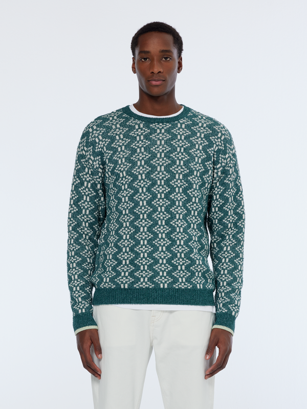 scotch & soda Jacquard regular fit crewneck