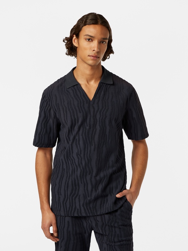 scotch & soda Jacquard Terry Polo