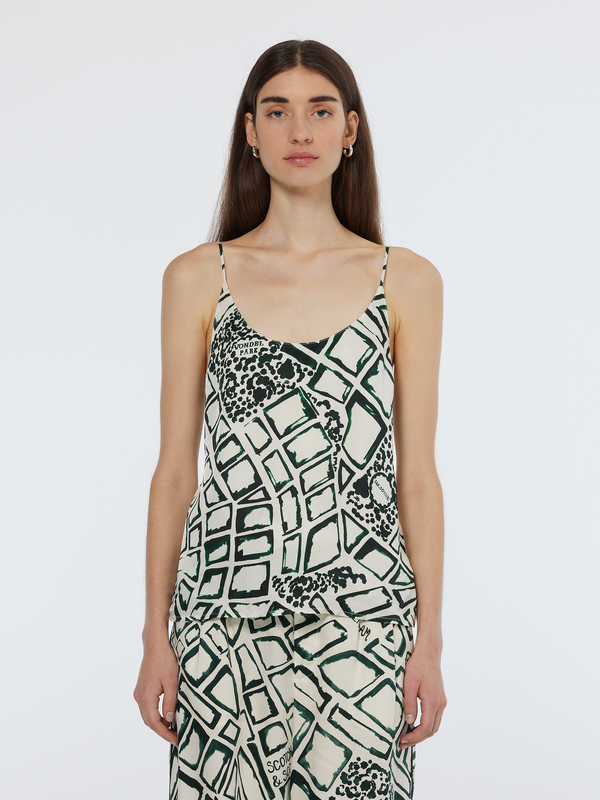 scotch & soda Jersey Woven tank