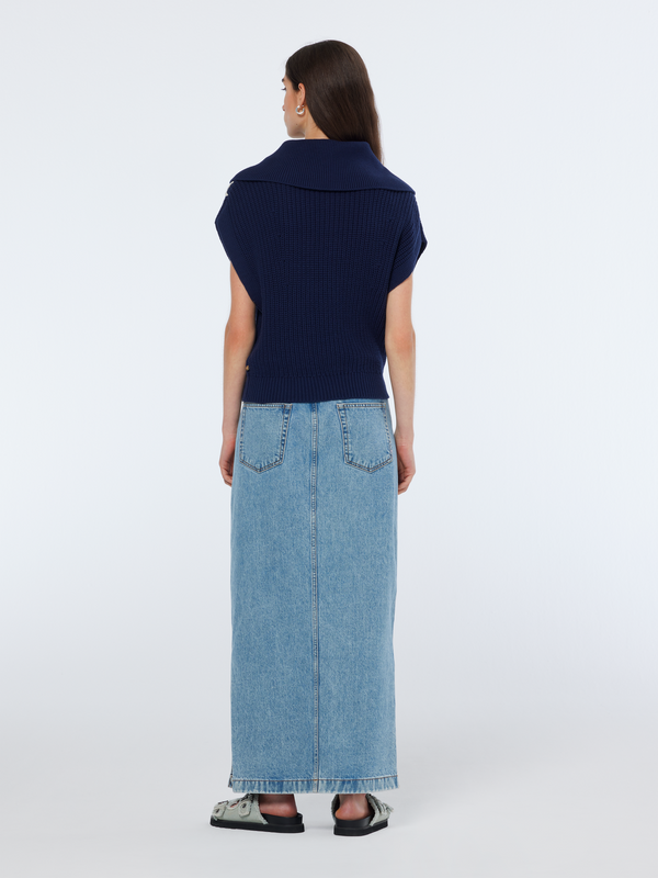 Scotch & Soda Lace Detail Half Zip Spencer