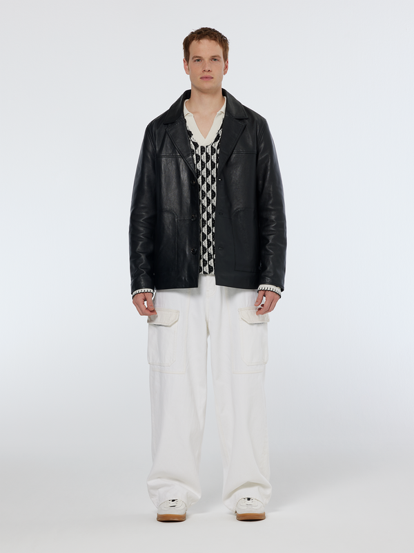 Scotch & Soda Leather Blazer Jacket