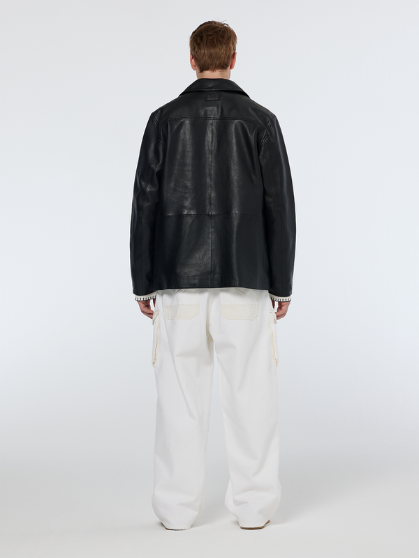 Scotch & Soda Leather Blazer Jacket