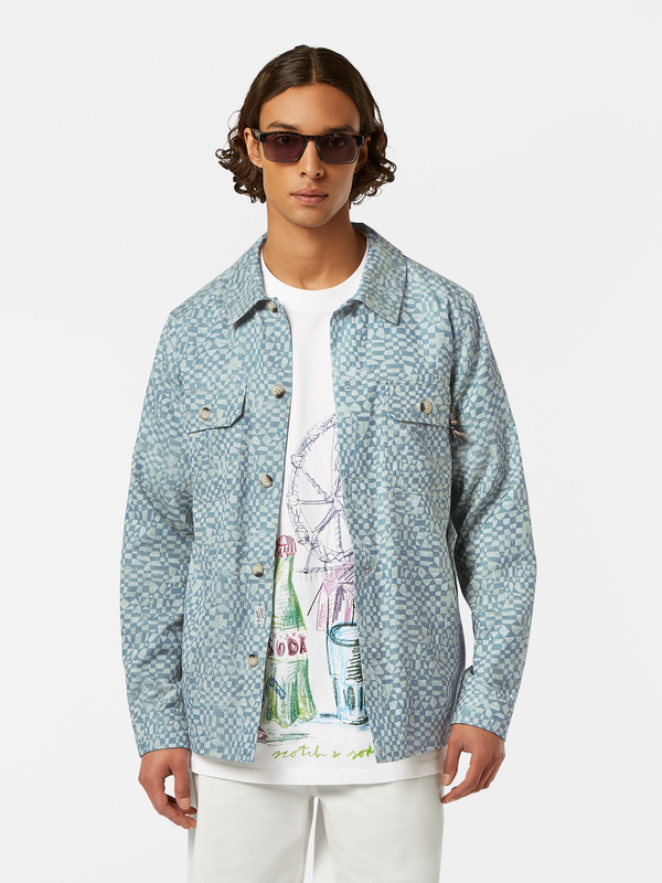 scotch & soda Lightweight Jacquard Overshirt