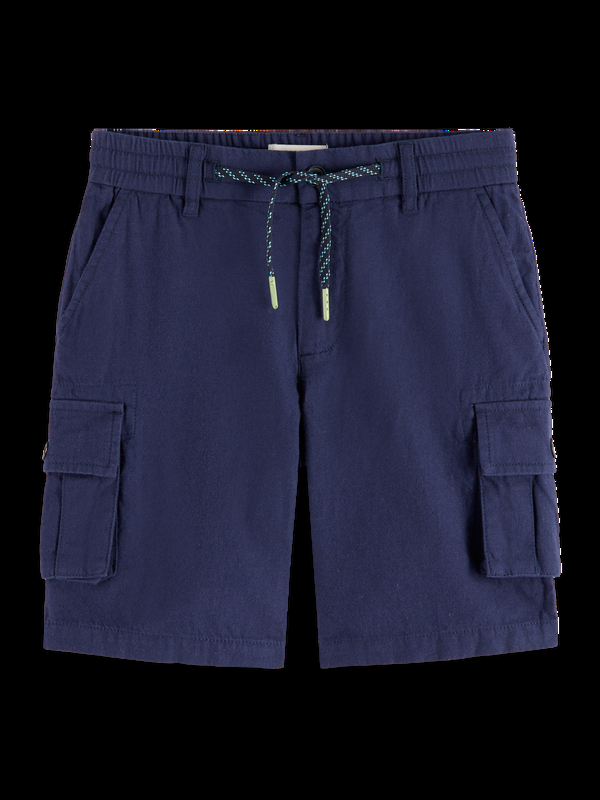 Scotch & Soda Linen Blend Cargo Shorts