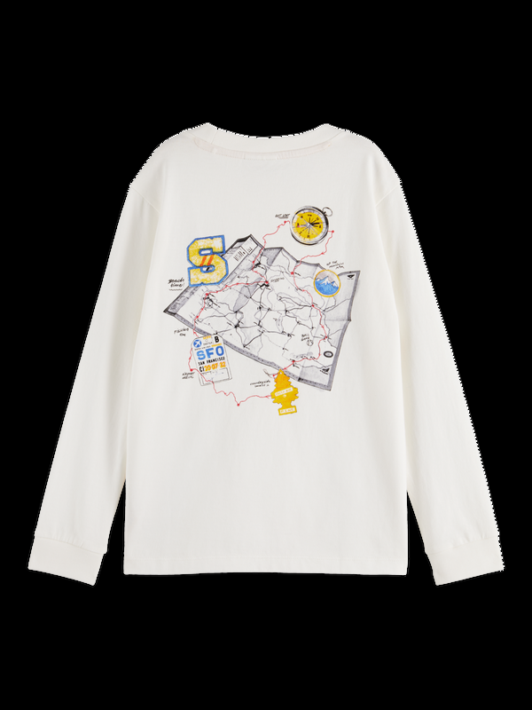 Scotch & Soda LONG-SLEEVED ARTWORK T-SHIRT