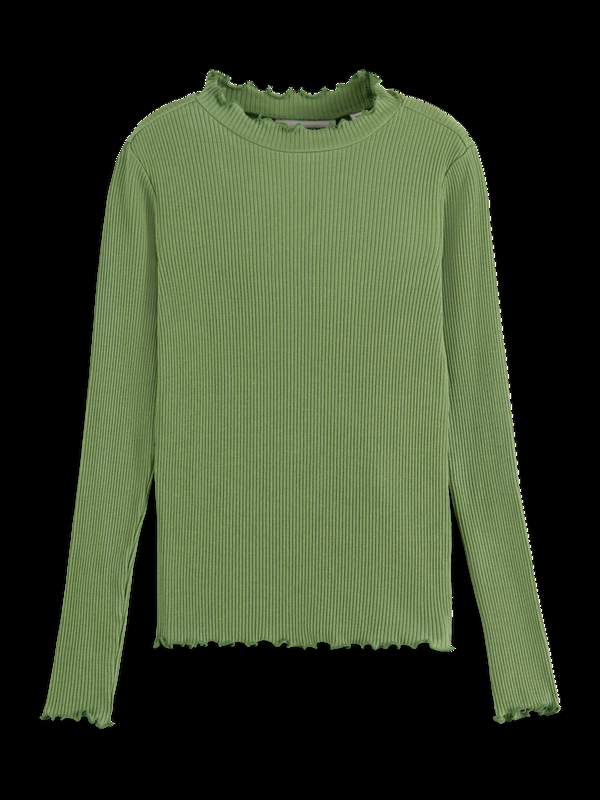 Scotch & Soda LONG-SLEEVED RIBBED T-SHIRT