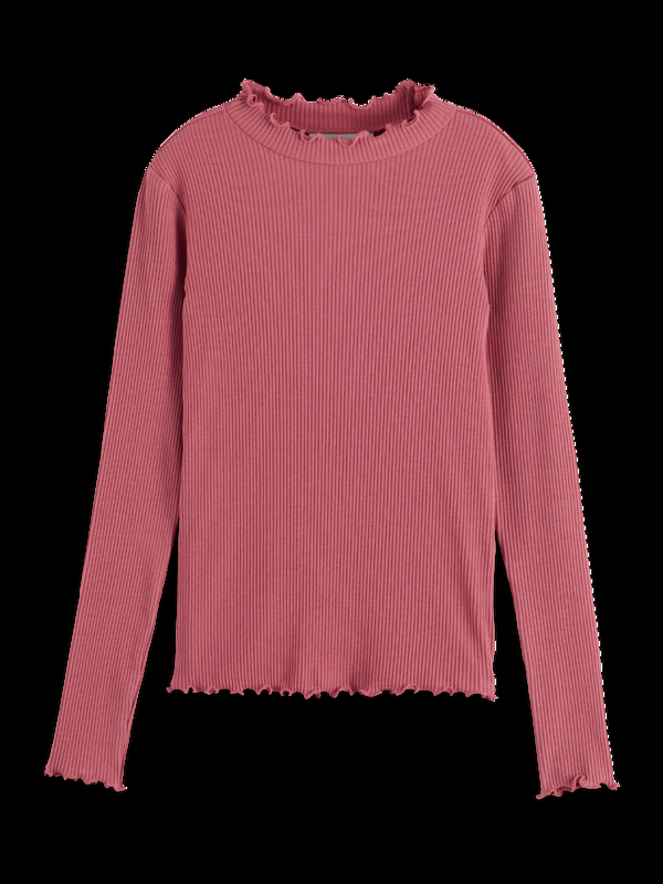 scotch & soda LONG-SLEEVED RIBBED T-SHIRT