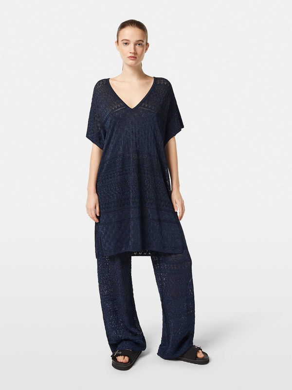 Scotch & Soda Metallic Pointelle Knitted Tunic