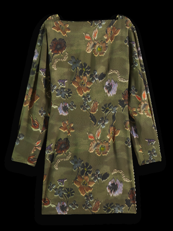 Scotch & Soda Mini-wikkeljurk Van Viscose-jacquard