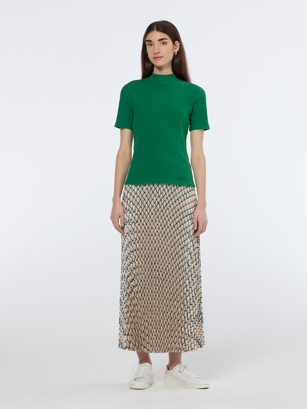 Scotch & Soda Mock Neck Rib T-shirt