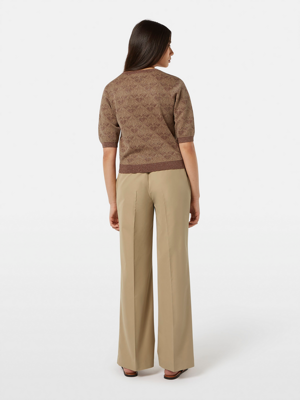 Scotch & Soda Monogram Jacquard Cropped Pullover