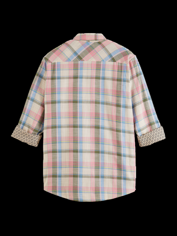 Scotch & Soda Oproloverhemd Met Garenverf En Ruiten