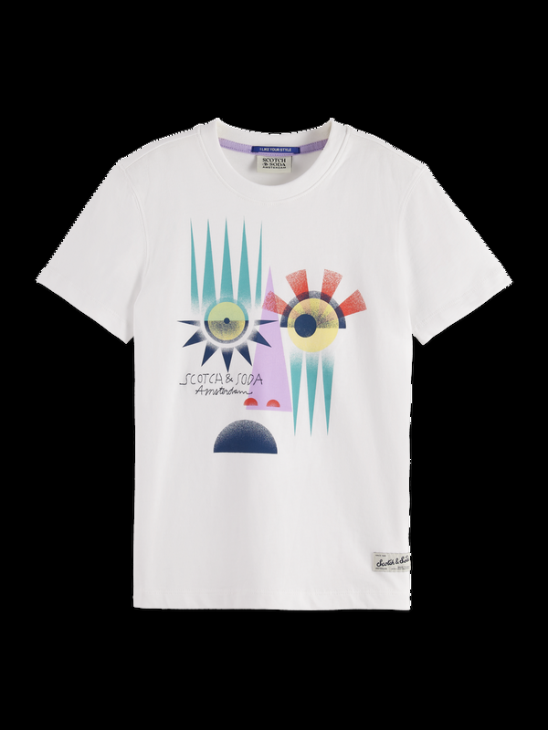 scotch & soda Organic Cotton Graphic T-Shirt