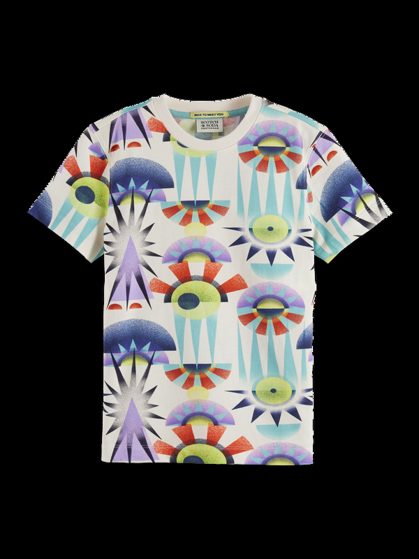 scotch & soda Organic Cotton Printed T-Shirt
