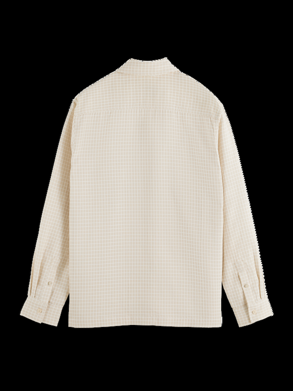 Scotch & Soda Overhemd Met Micro-dobbyruit