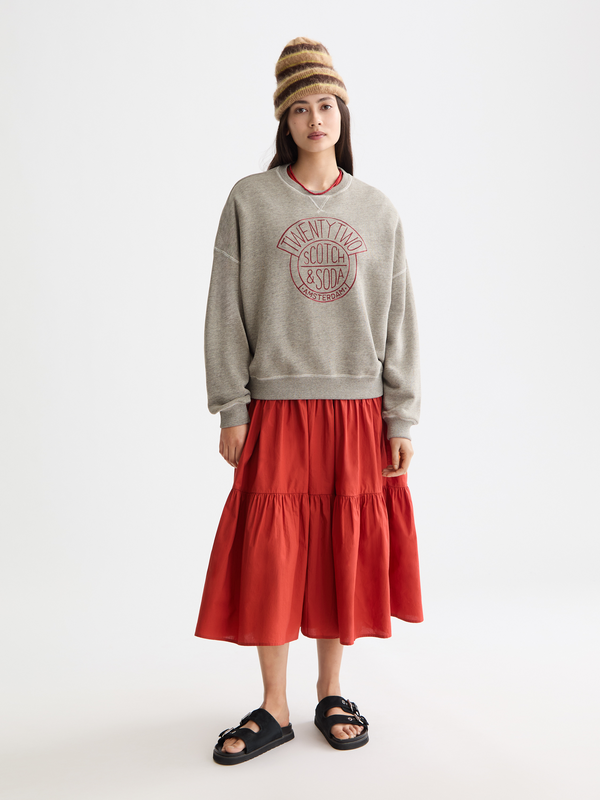 Scotch & Soda Oversized Graphic Sweatshirt