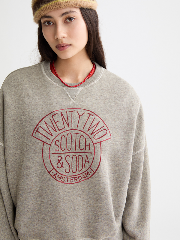 Scotch & Soda Oversized Graphic Sweatshirt