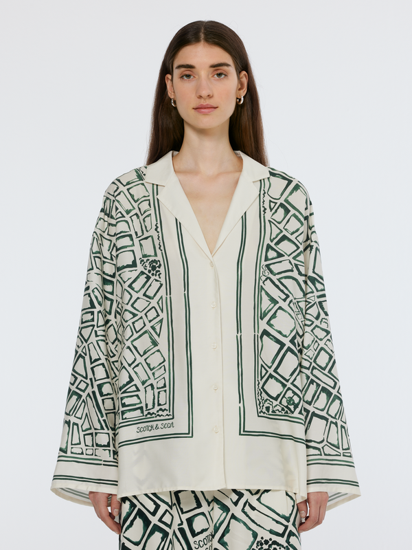 scotch & soda Oversized Print Shirt