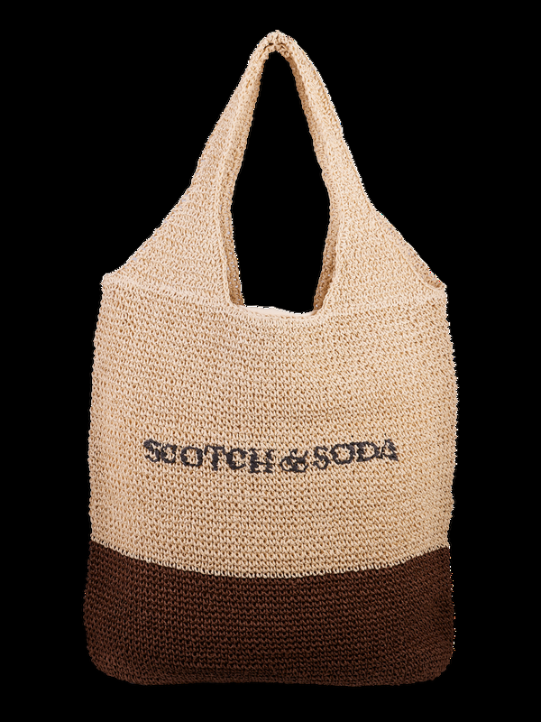scotch & soda Oversized straw bag