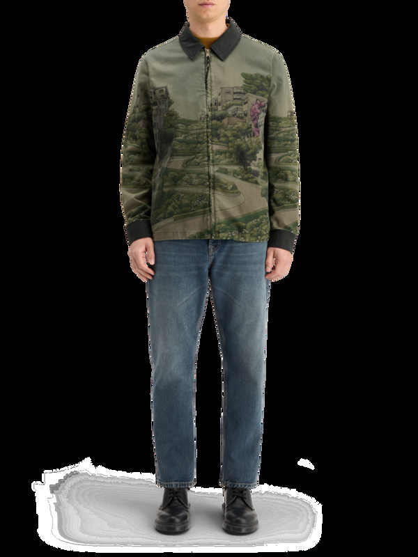 scotch & soda PHOTO-PRINTED TWILL COACH JACKET