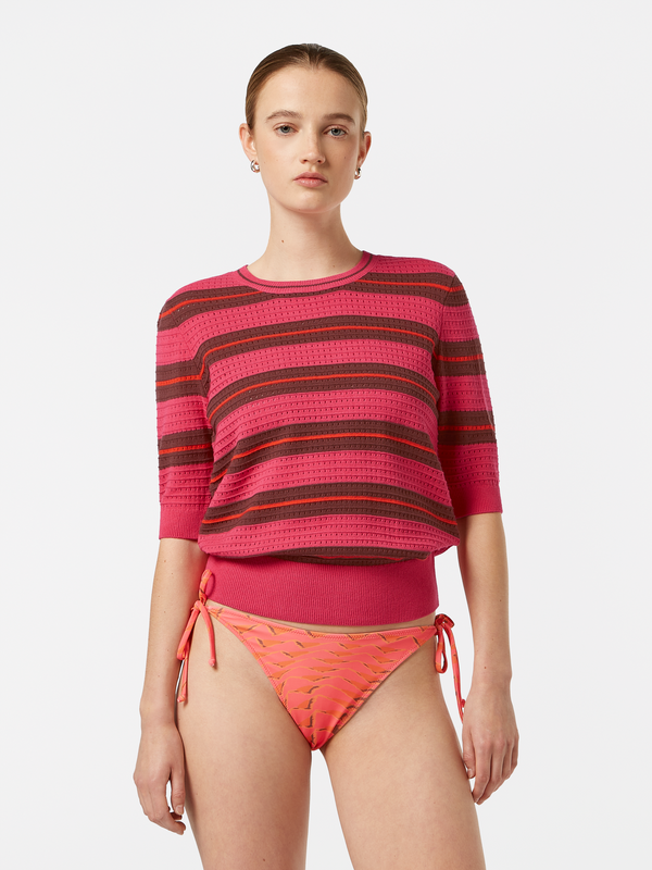 scotch & soda Pointelle Short Sleeve Pullover