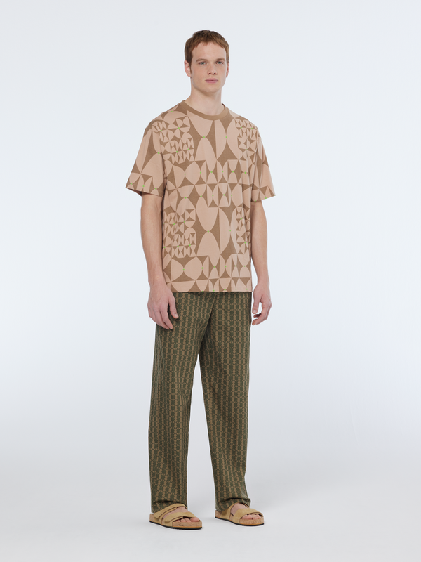 scotch & soda printed cotton-blend jogger