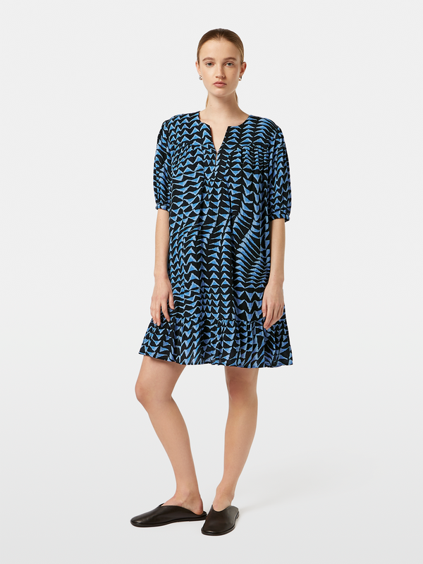 scotch & soda Printed Crinkle Mini Dress