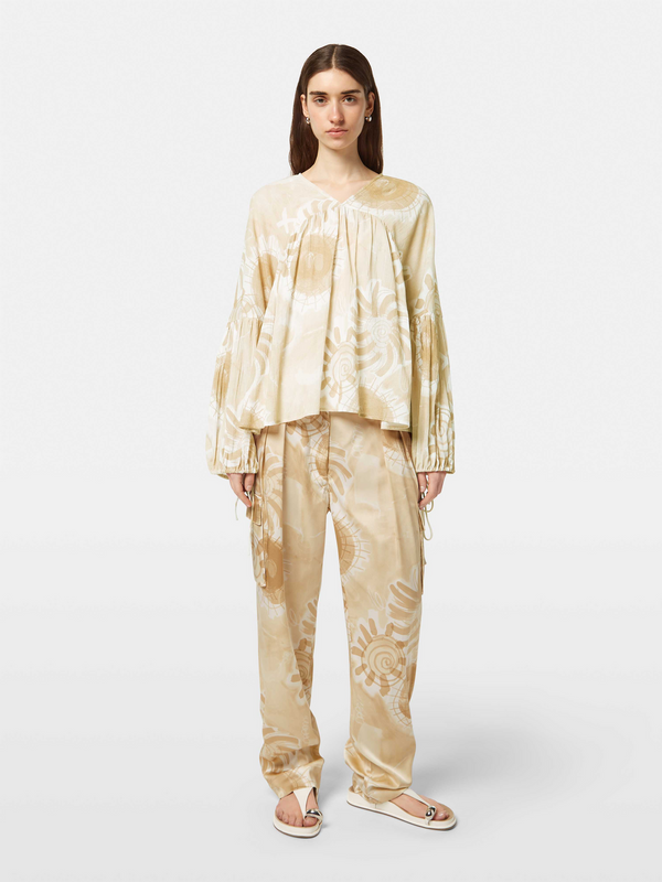 Scotch & Soda Printed Crinkle Top