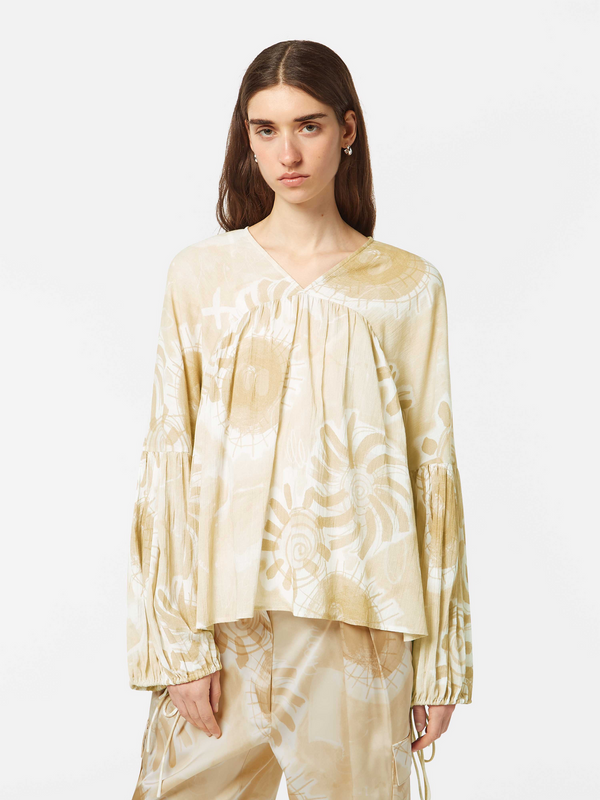 scotch & soda Printed Crinkle Top