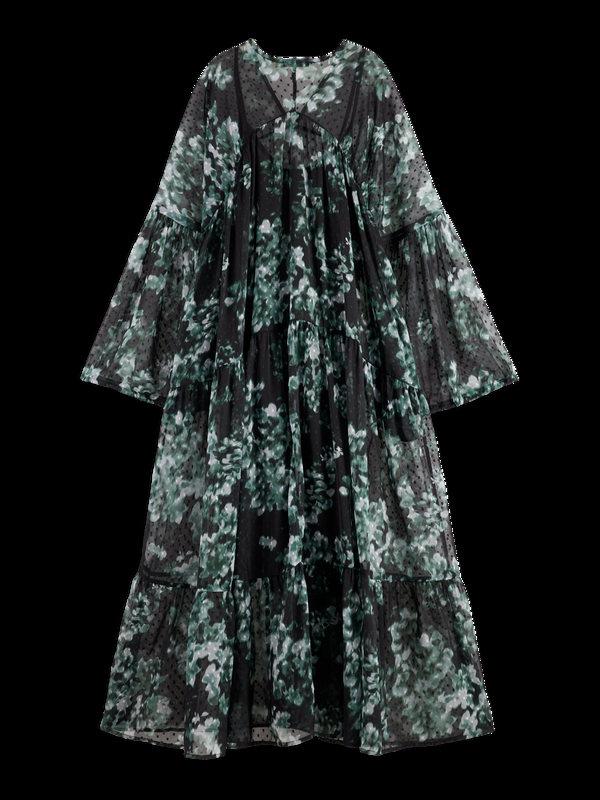 Scotch & Soda Printed Fil Coupe Maxi Dress