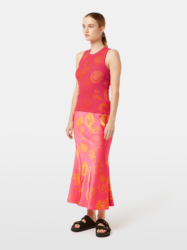 Scotch & Soda Printed Rib Tank