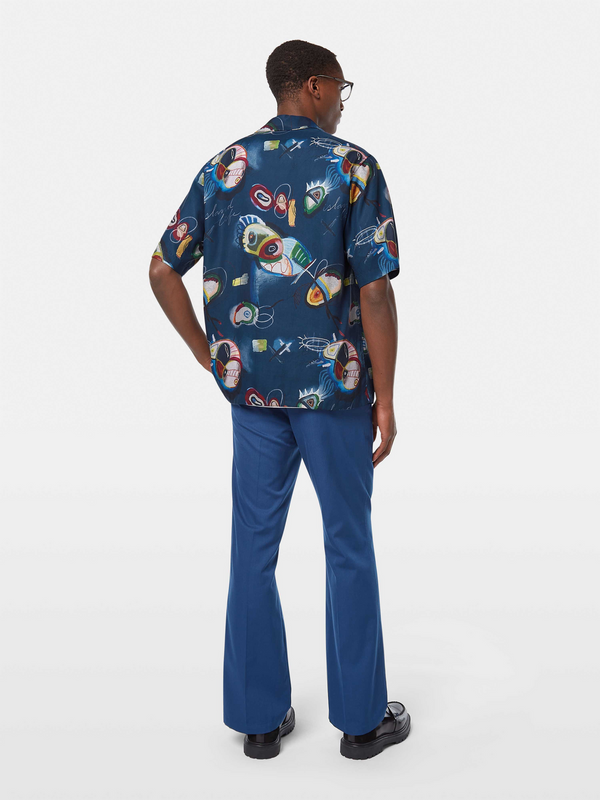 Scotch & Soda Printed Short-sleeved Tencel Shirt