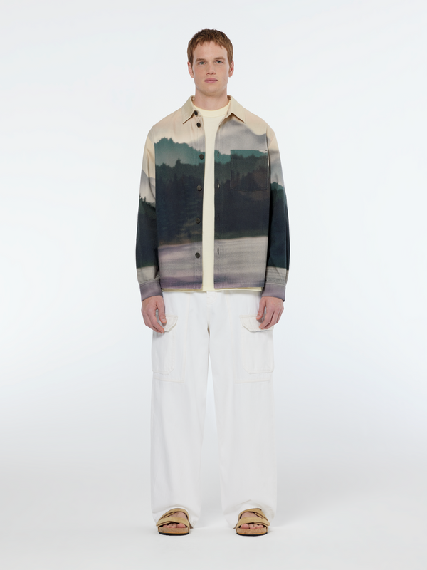 Scotch & Soda Printed Twill Overshirt