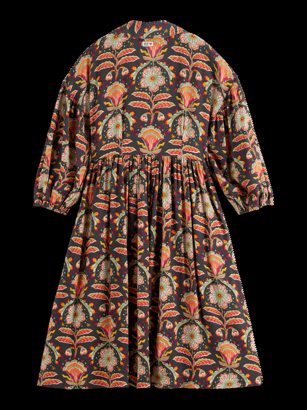 Scotch & Soda PRINTED VISCOSE MIDI DRESS