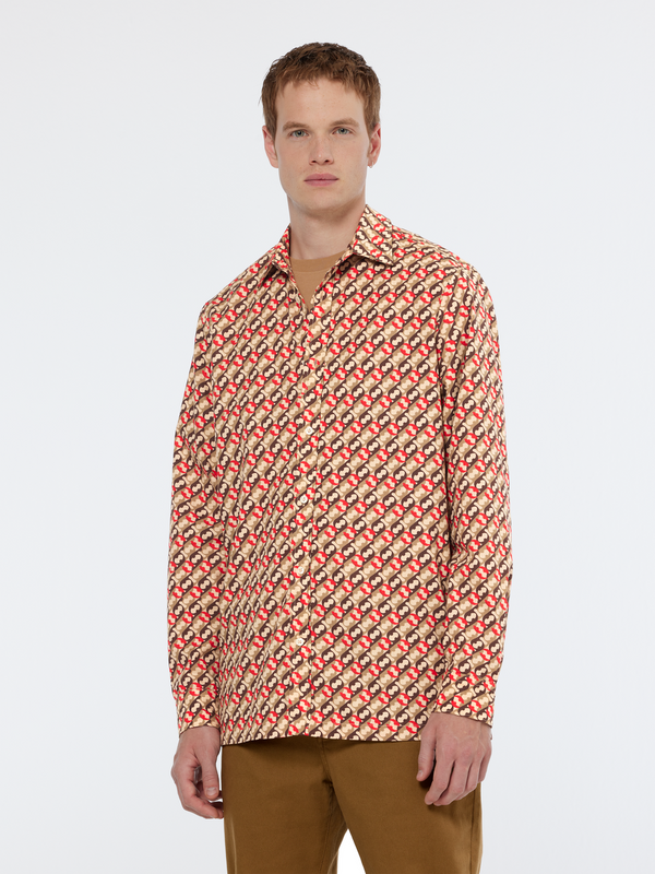 scotch & soda Regular fit geo-print shirt