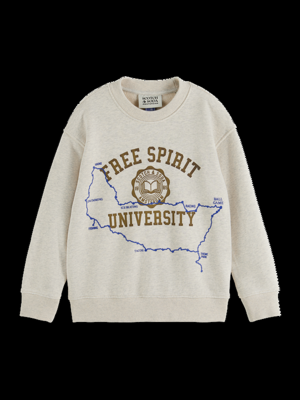 scotch & soda REGULAR-FIT LOGO CARRIER CREW