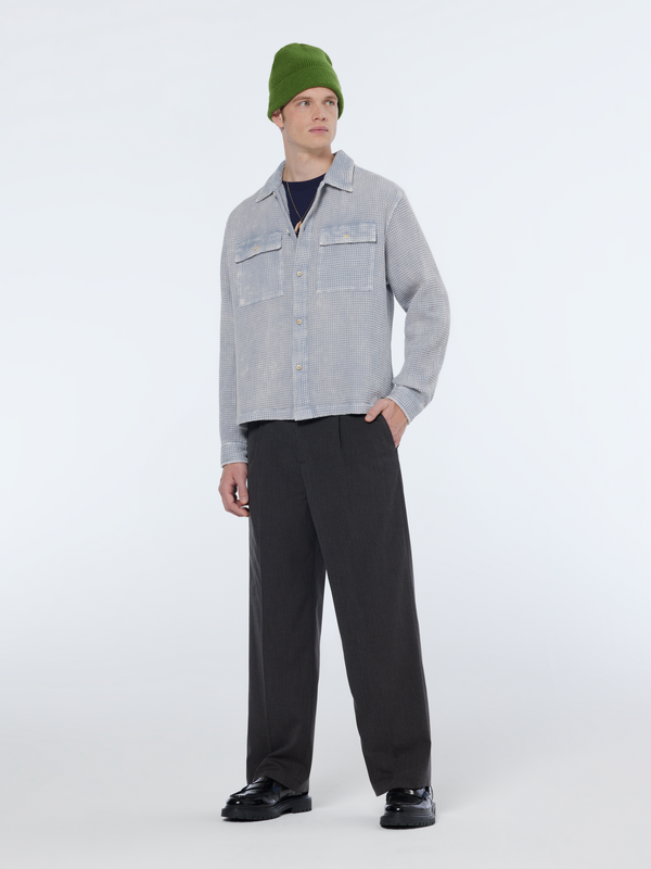 Scotch & Soda Regular Fit Over-dyed Waffle Shirt