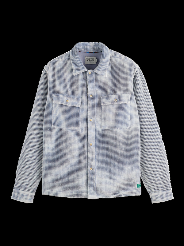 Scotch & Soda Regular Fit Over-dyed Waffle Shirt