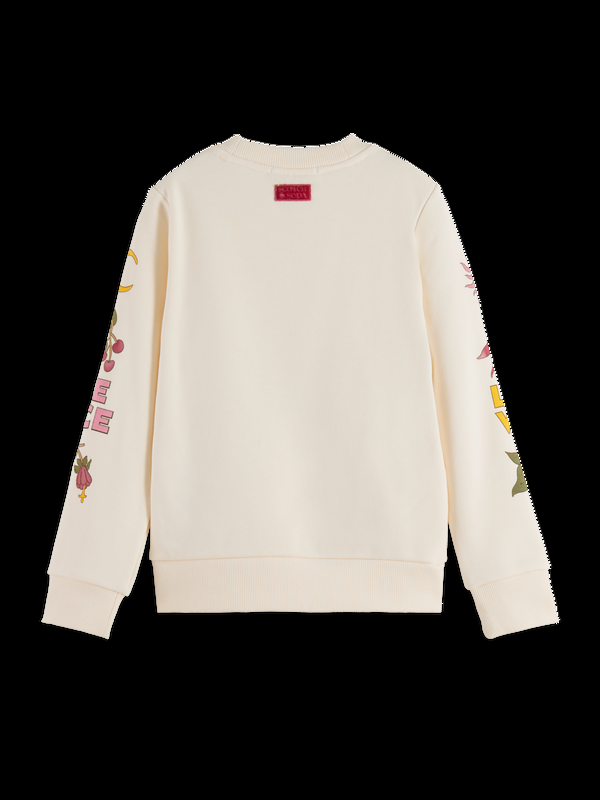 Scotch & Soda REGULAR-FIT PLACED ARTWORKS CREWNECK
