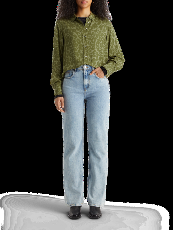 scotch & soda Relaxed fit overhemd met viscoseprint