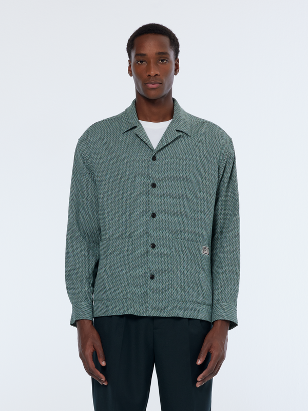 scotch & soda Relaxed fit structured overshirt