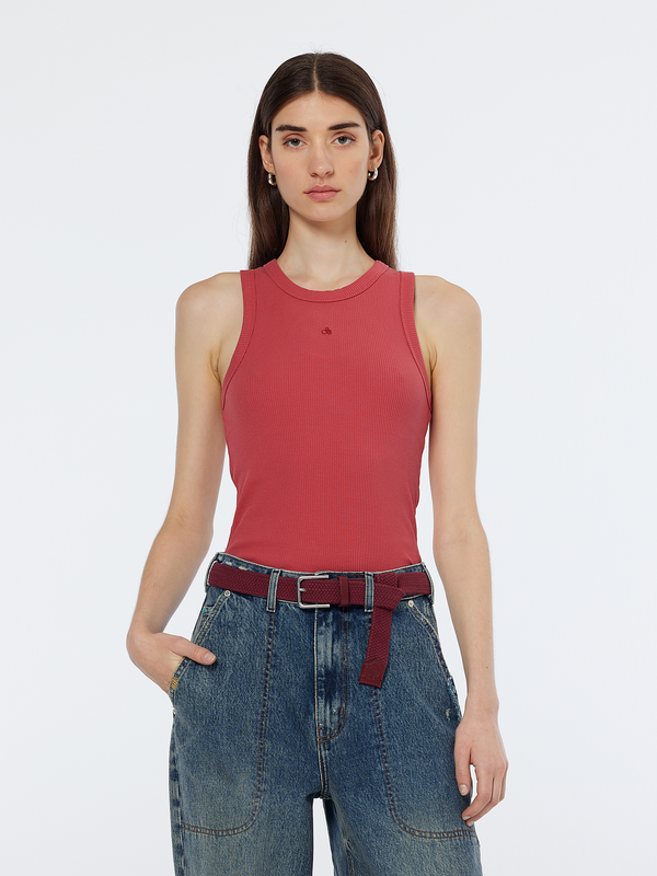 scotch & soda Rib racer tank