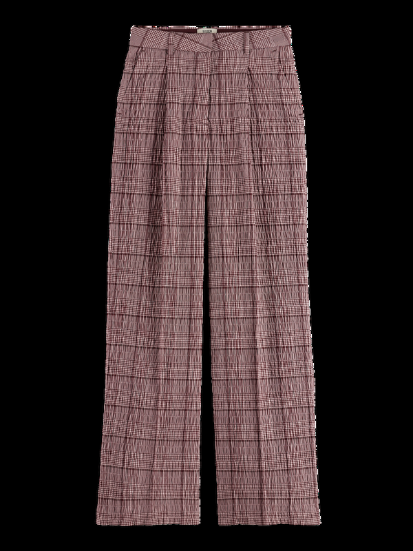 Scotch & Soda Rose Prince Of Wales Seersucker Pant