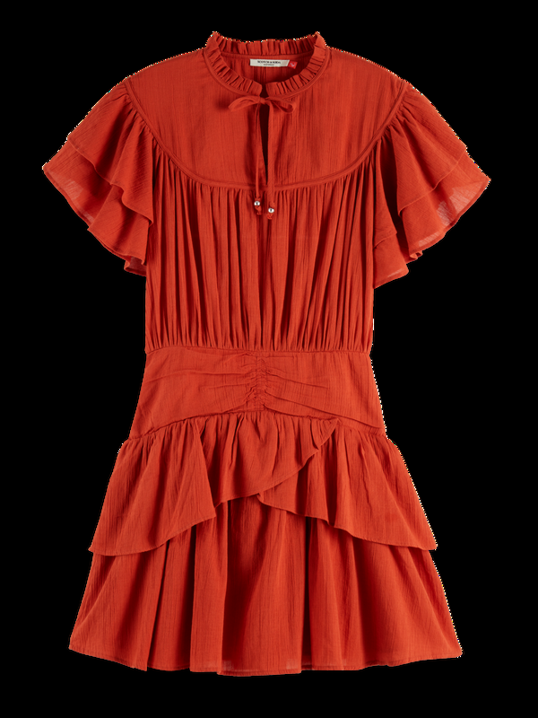 Scotch & Soda Ruffled Mini Dress