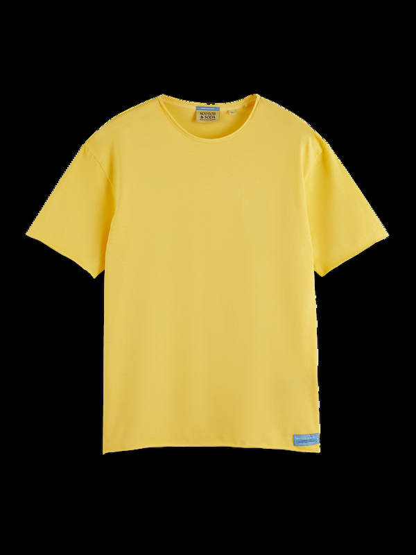 Scotch & Soda Ruimvallend T-shirt Met Ruwe Rand