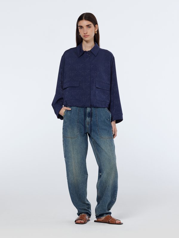 Scotch & Soda Satin Jacquard Utility Shirt